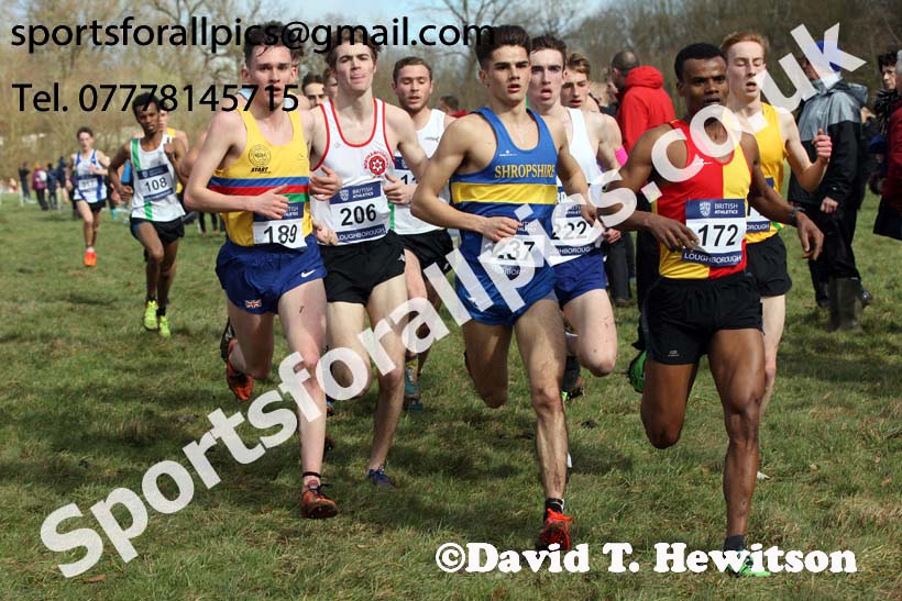Mens under-20s 2019 British Athletics Inter Counties Cross Country, Prestwood Hall, Loughborough. Photo:  David T. Hewitson/Sports for All Pics